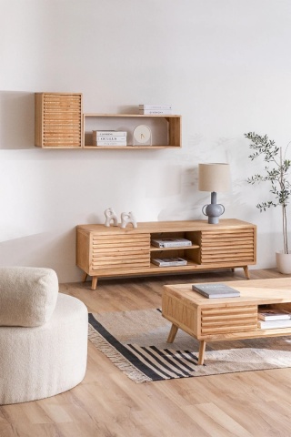 Drewniana Szafka RTV Deleyna 160 cm