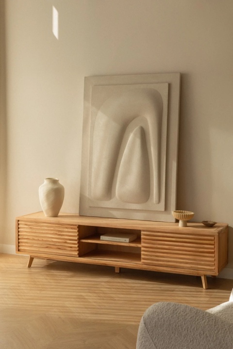 Drewniana Szafka RTV Deleyna 200 cm