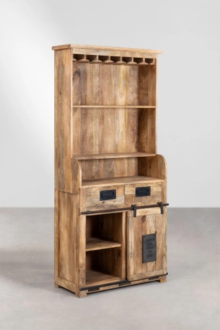 Kredens z drewna mango Uain z 2 szufladami