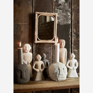 Lustro w bambusowej ramie Madam Stoltz