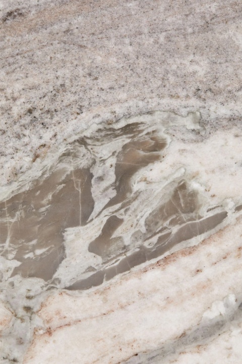 Okrągły stół jadalniany z naturalnego kamienia i drewna mango Giselda(Ø120 cm)