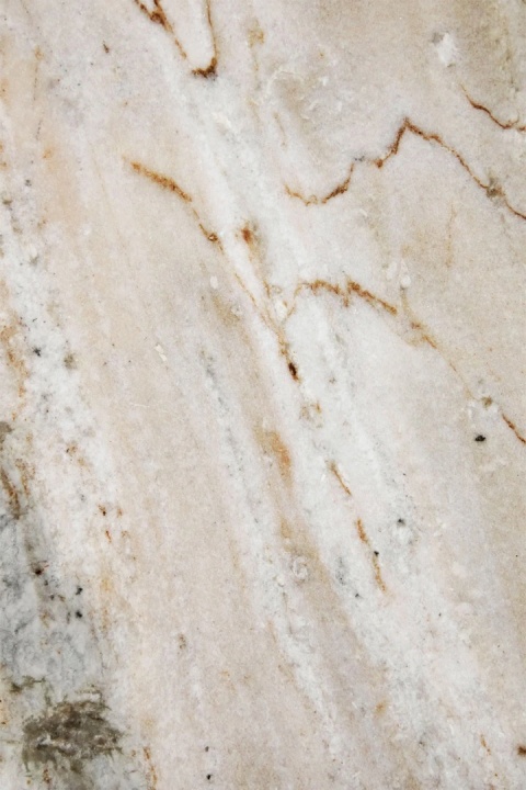 Okrągły stolik kawowy Giselda z marmuru i drewna mango