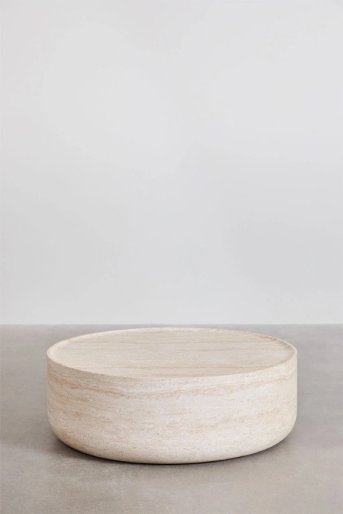 Okrągły stolik kawowy Ø80 cm z cementu Darwys