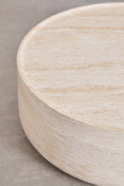 Okrągły stolik kawowy Ø80 cm z cementu Darwys