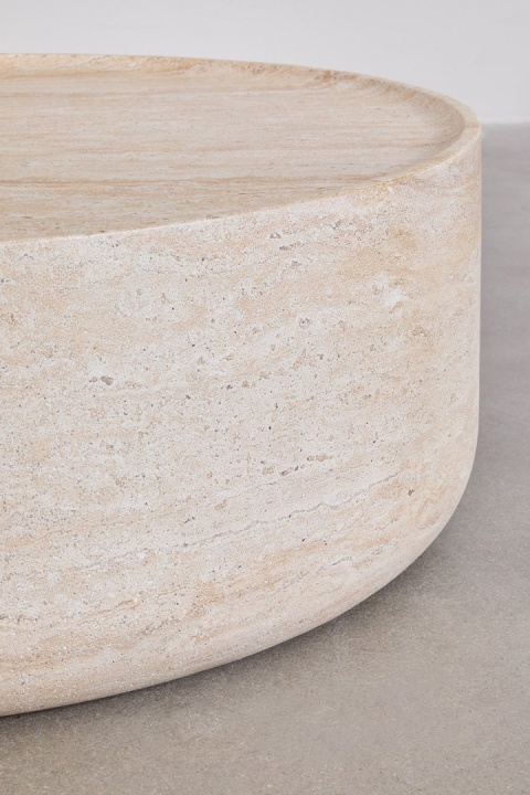 Okrągły stolik kawowy Ø80 cm z cementu Darwys