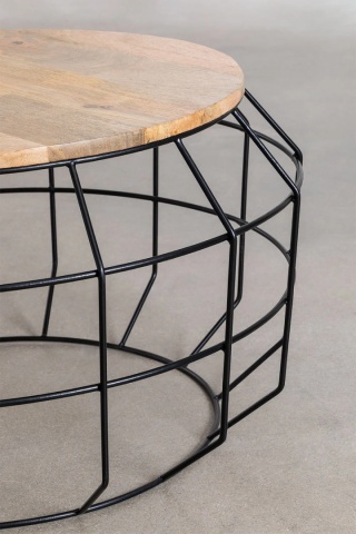 Okrągły stolik kawowy z drewna mango (ø72 cm) Koti