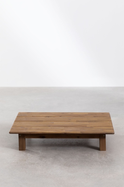 Prostokątny Stolik Kawowy z Drewna Akacjowego (85x75 cm) Brina