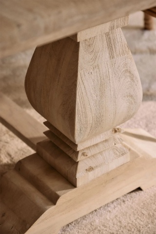 Prostokątny stół do jadalni z drewna mango (220x100 cm) Sanzia