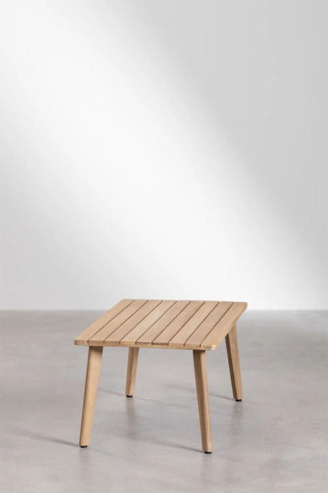 Prostokątny stolik kawowy z drewna akacjowego (90x50 cm) Kaela
