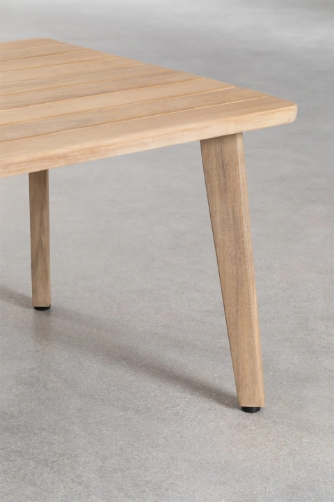 Prostokątny stolik kawowy z drewna akacjowego (90x50 cm) Kaela