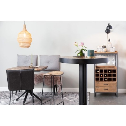 Stołek barowy niski TANGLE naturalny