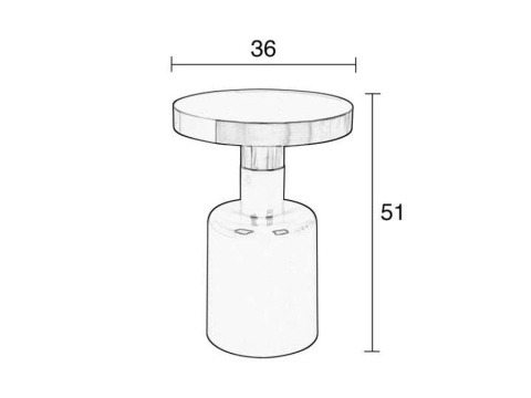 Stolik Glam czarny Zuiver