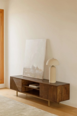 Szafka RTV z drewna Mango Baty 180 cm