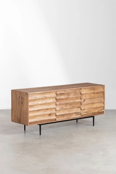 Szafka RTV z drewna akacjowego Petter