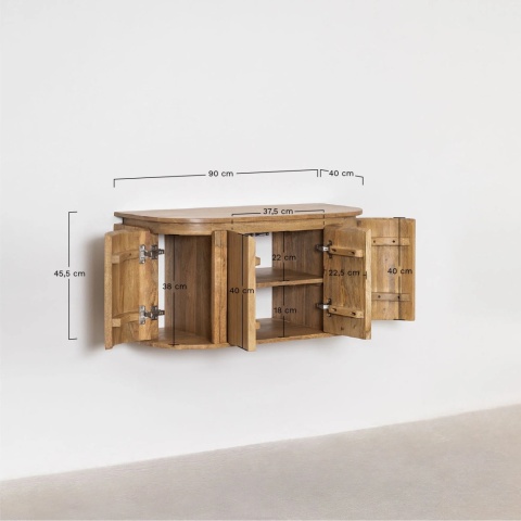 Szafka łazienkowa z drewna mango Analis