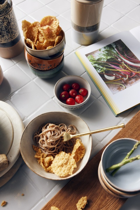 Zestaw 4 ceramicznych misek deserowych 70'S Hk Living