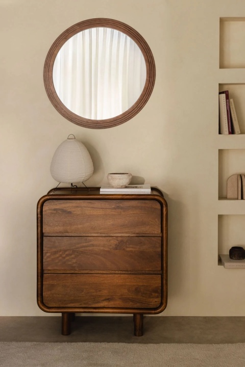 Komoda z 3 szufladami z drewna mango GinaProdukt bez nazwy