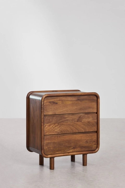 Komoda z 3 szufladami z drewna mango GinaProdukt bez nazwy