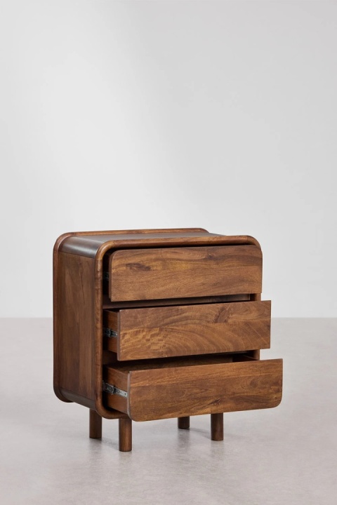 Komoda z 3 szufladami z drewna mango GinaProdukt bez nazwy