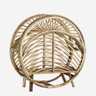 Okrągły gazetownik z trzciny - Madam Stotz