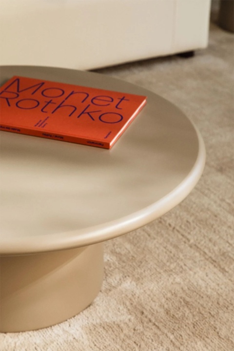 Okrągły stolik kawowy Ø80 cm z MDF Rodeo Tapioca