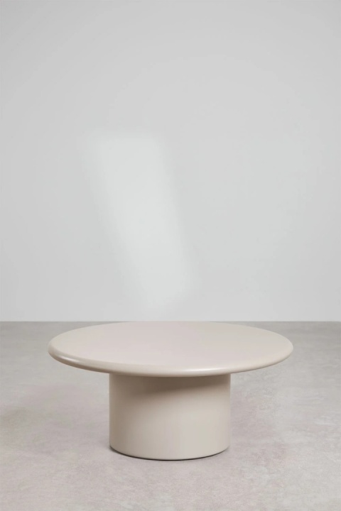 Okrągły stolik kawowy Ø80 cm z MDF Rodeo Tapioca