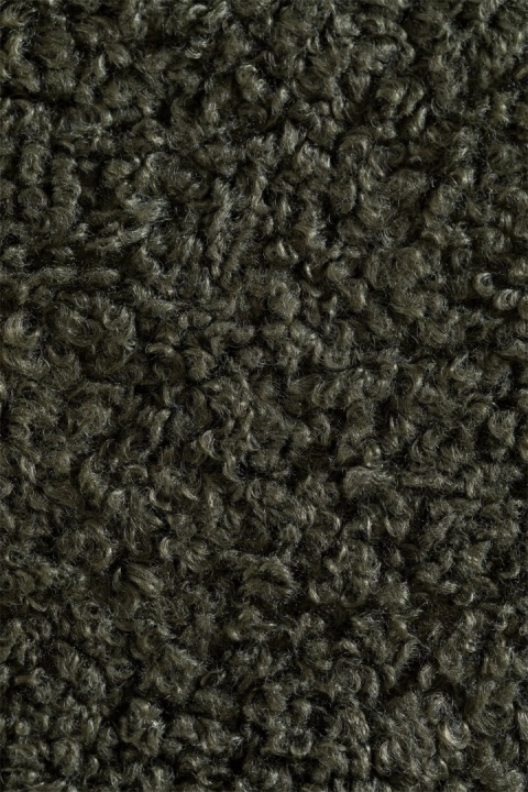 Okrągły tapicerowany puf Berkeleni z tacką i schowkiem zielony Ø40 cm