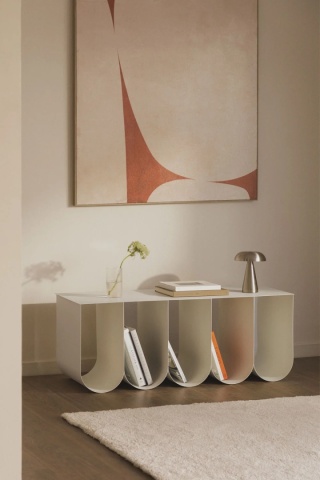 Prostokątny stolik kawowy 100x40 cm z stali Olavi