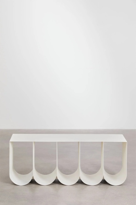 Prostokątny stolik kawowy 100x40 cm z stali Olavi