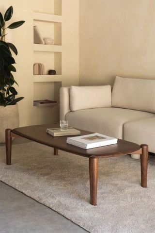 Prostokątny stolik kawowy 120x60 cm z drewna mango Gina