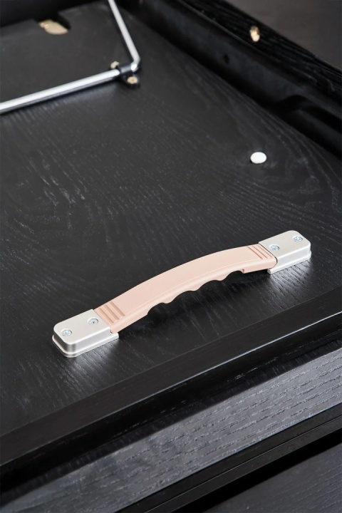 Stół jadalny okrągły 120-160x120 cm rozkładany Montana czarny