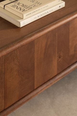 Szafka RTV 175x45 cm z drewna mango Gina