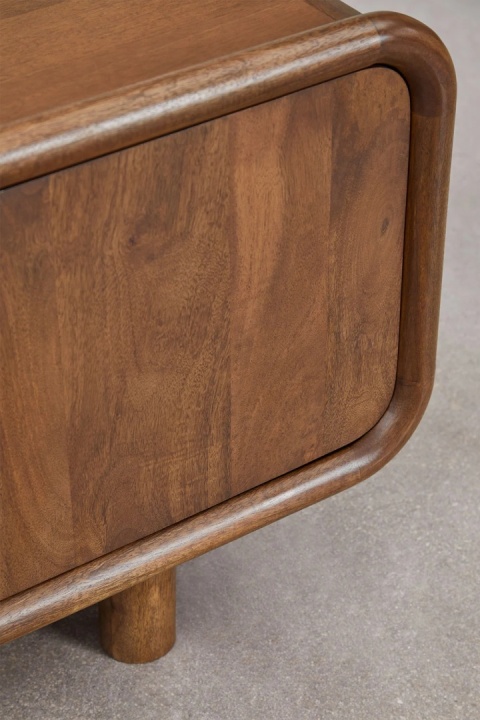 Szafka RTV 175x45 cm z drewna mango Gina